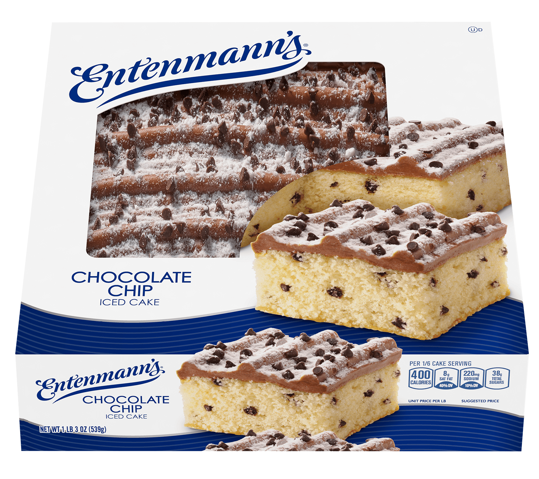 Entenmann's Chocolate Chip Iced Cake