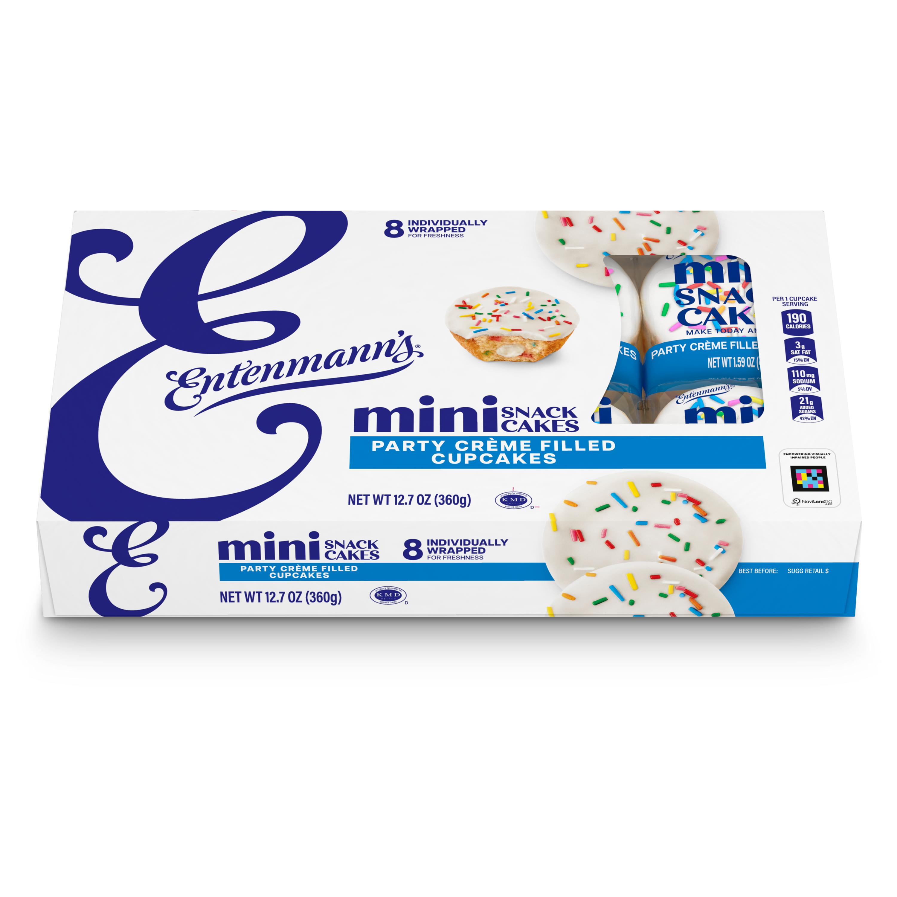 Entenmann's Mini Party Crème Filled Snack Cupcakes