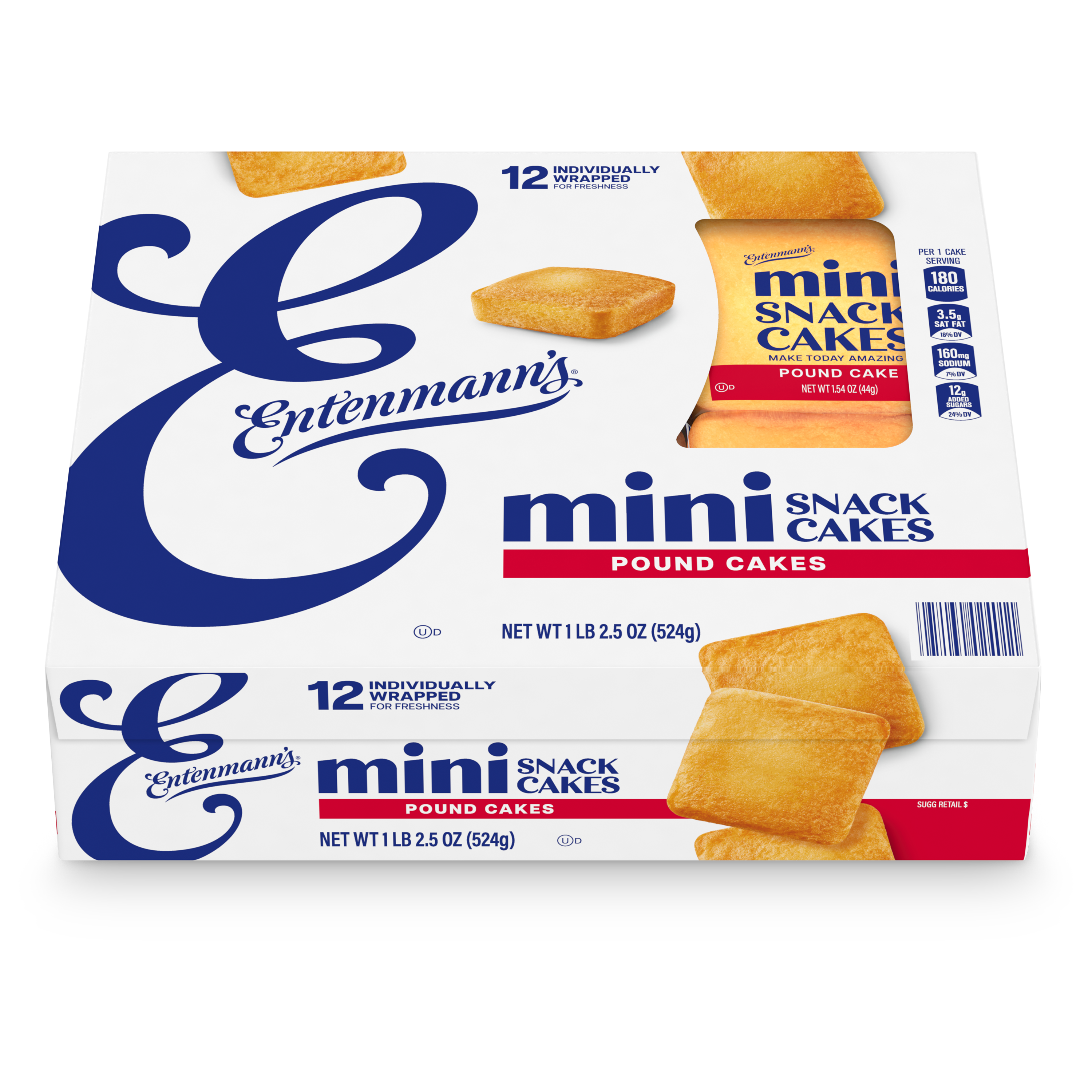 Entenmann's Mini Pound Snack Cakes 12pk