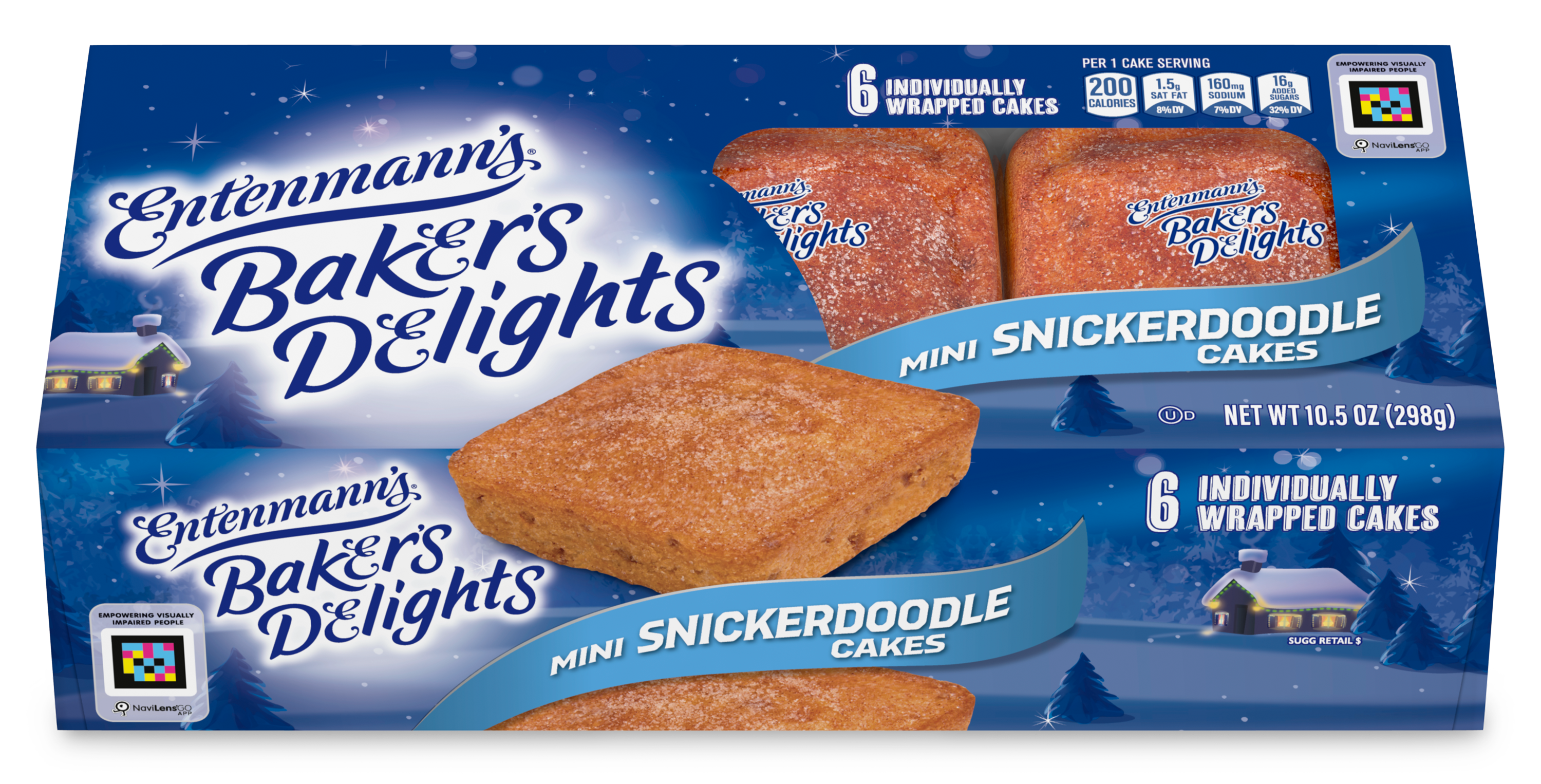 Entenmann's Mini Snickerdoodle Snack Cakes 6pk