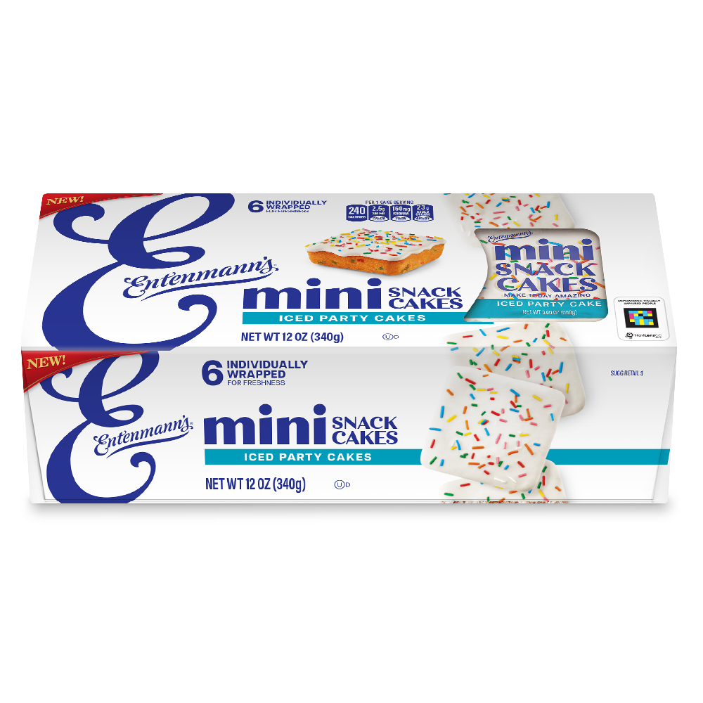 Entenmann's Mini Iced Party Snack Cakes 6pk