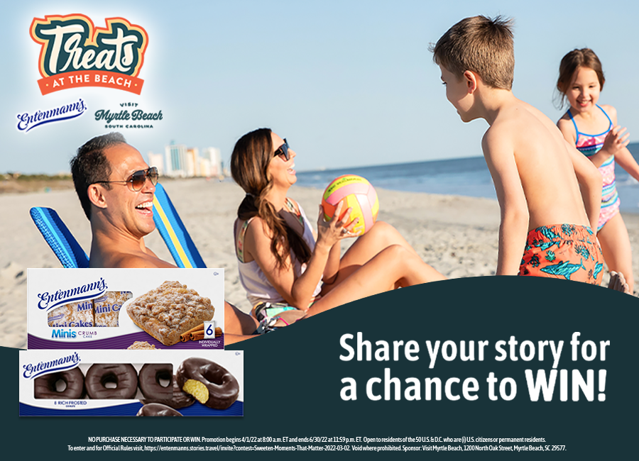 Treats at the beach. Share your story for a chance to win!