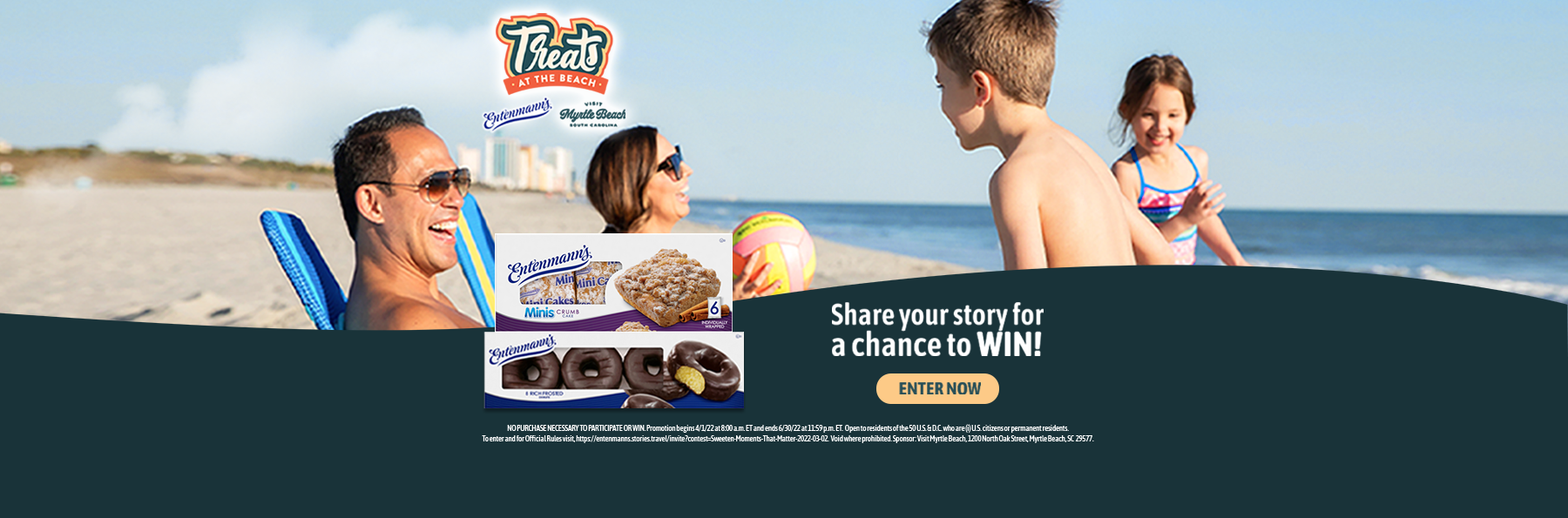 Treats at the beach. Share your story for a chance to win! Enter Now