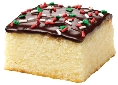 Holiday Iced Golden Cake